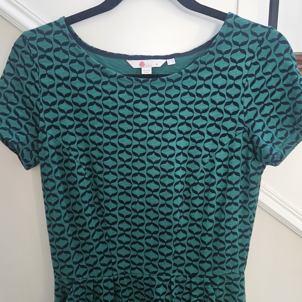 Boden Phoebe Cotton Ribbon Print Dress - Picture 6 of 8